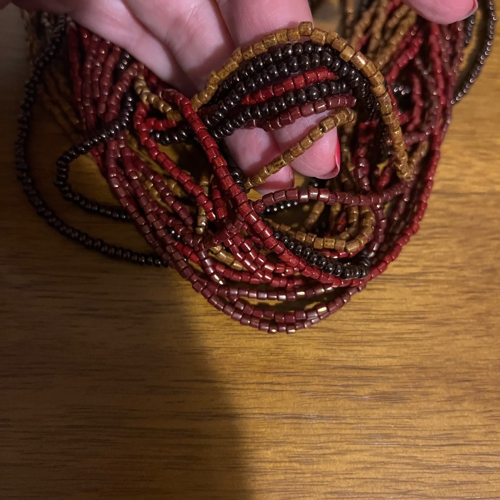 Multi beaded Necklace - Picture 4 of 5